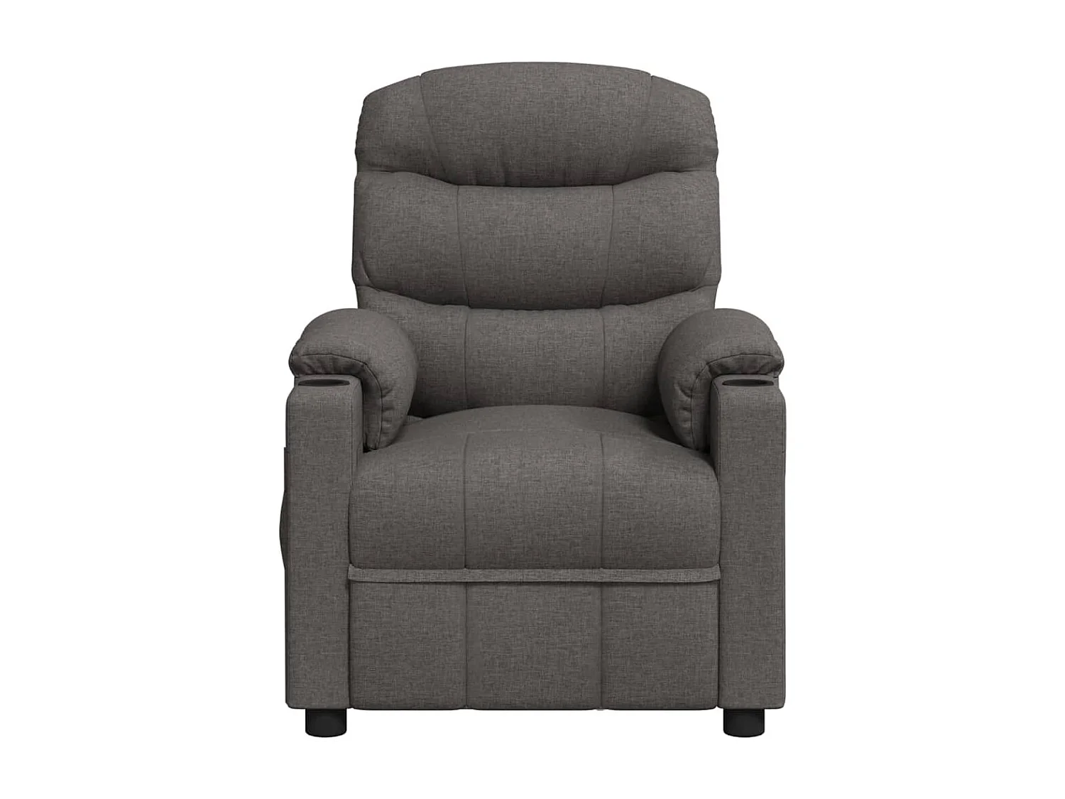 Massagestoel elektrisch stof donkergrijs