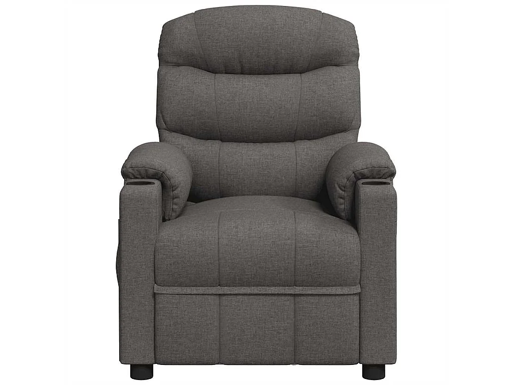 Fauteuil électrique de massage Gris foncé Tissu