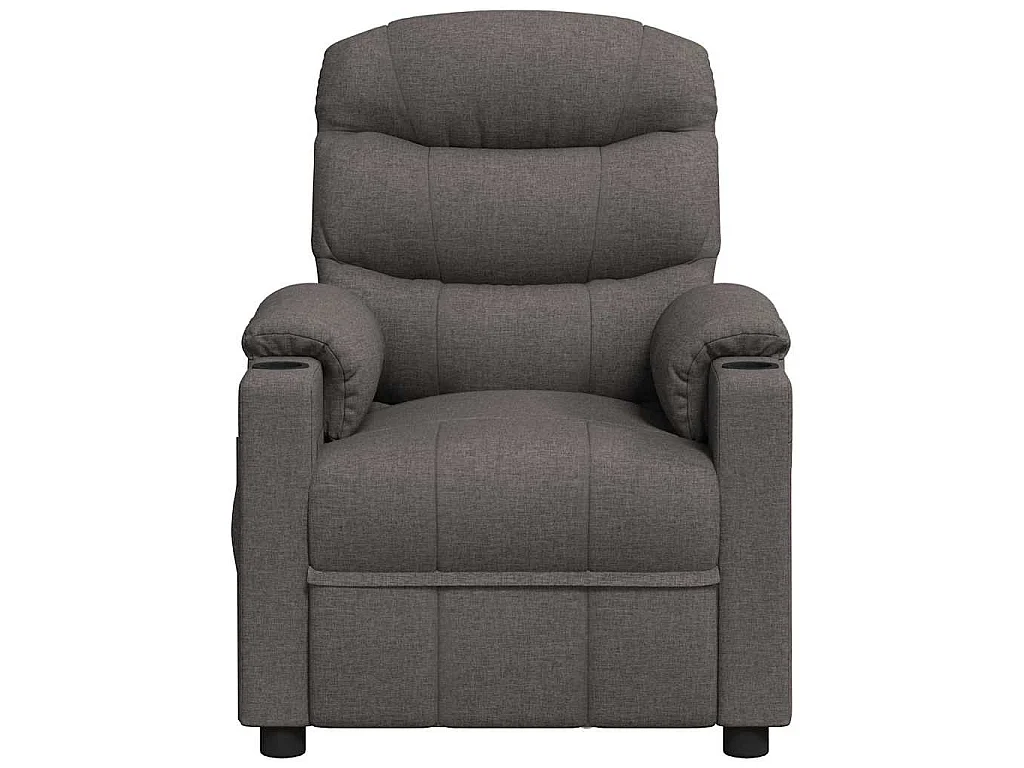 Fauteuil électrique de massage Gris foncé Tissu