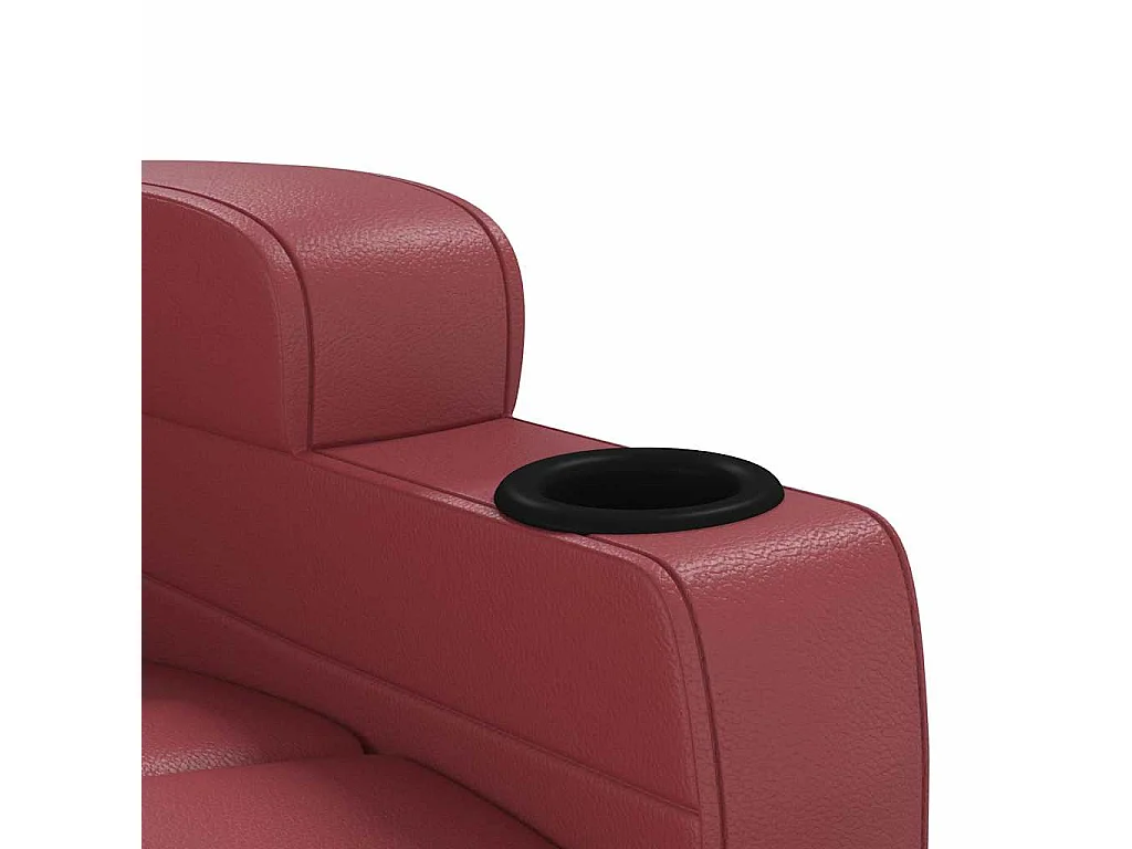 Fauteuil de massage électrique Rouge bordeaux Similicuir
