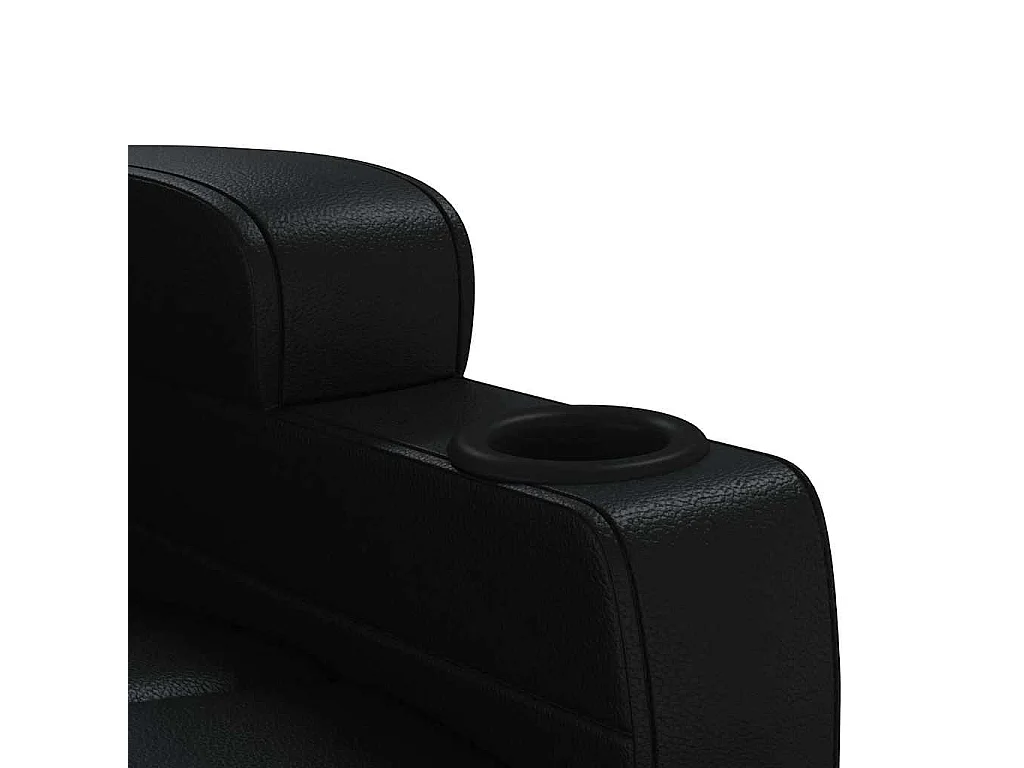Massagesessel Schwarz Kunstleder