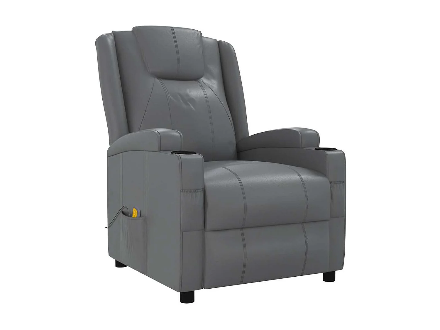 Fauteuil de massage Anthracite Similicuir