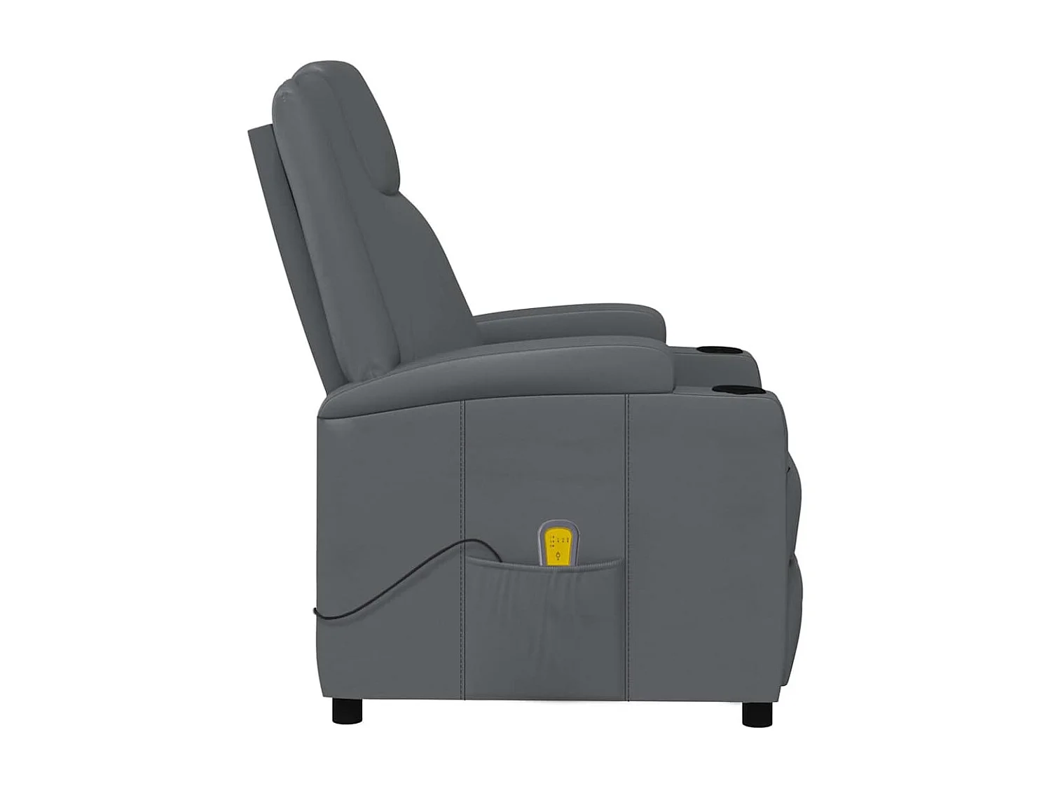 Fauteuil de massage Anthracite Similicuir