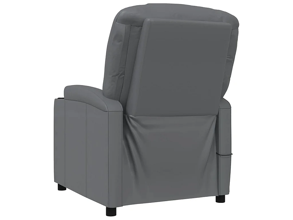 Fauteuil de massage Anthracite Similicuir