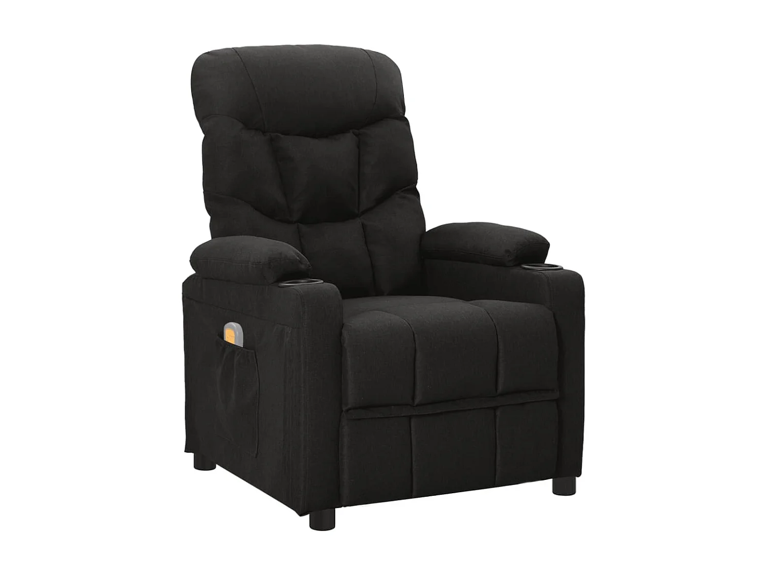 Fauteuil de massage Noir Tissu