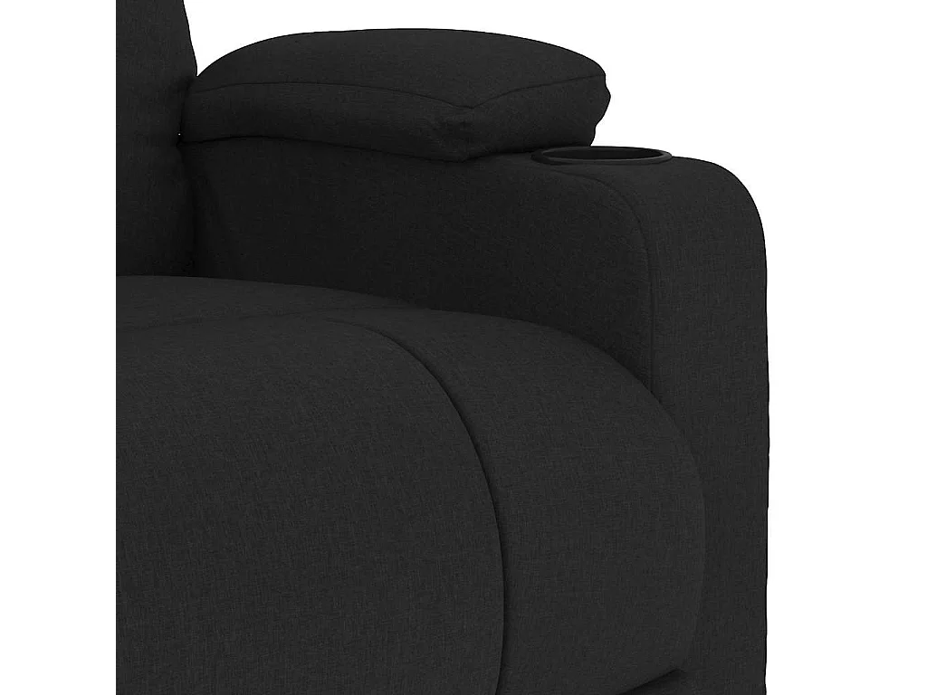 Massagestoel stof zwart