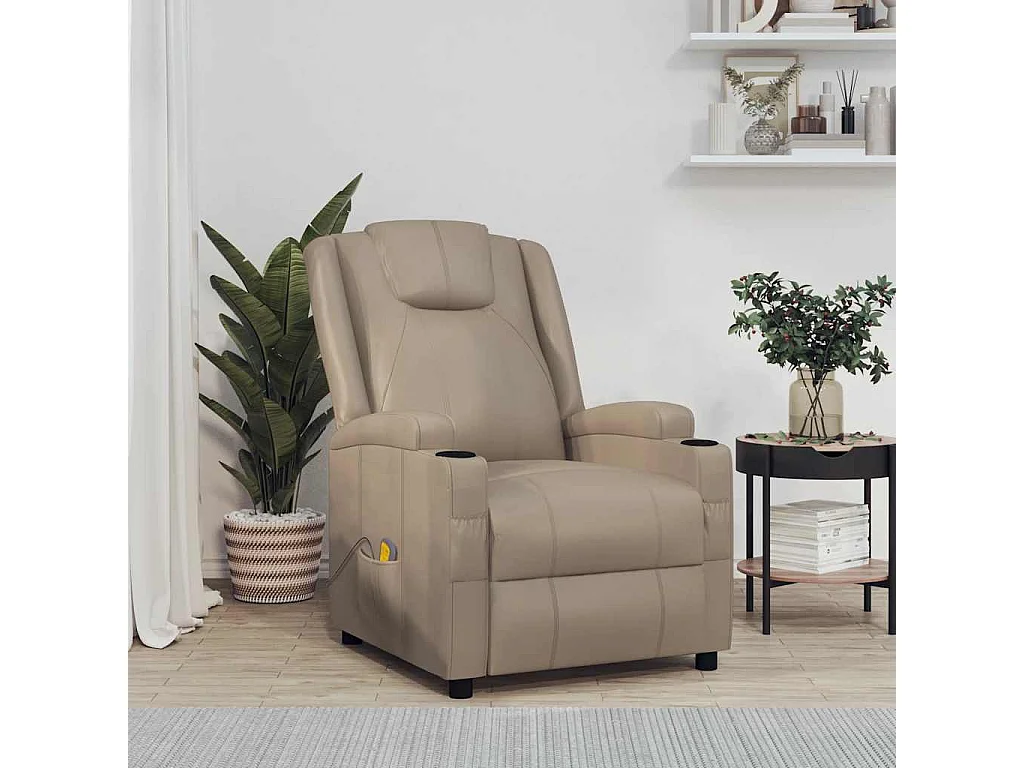 Fauteuil de massage Cappuccino Similicuir