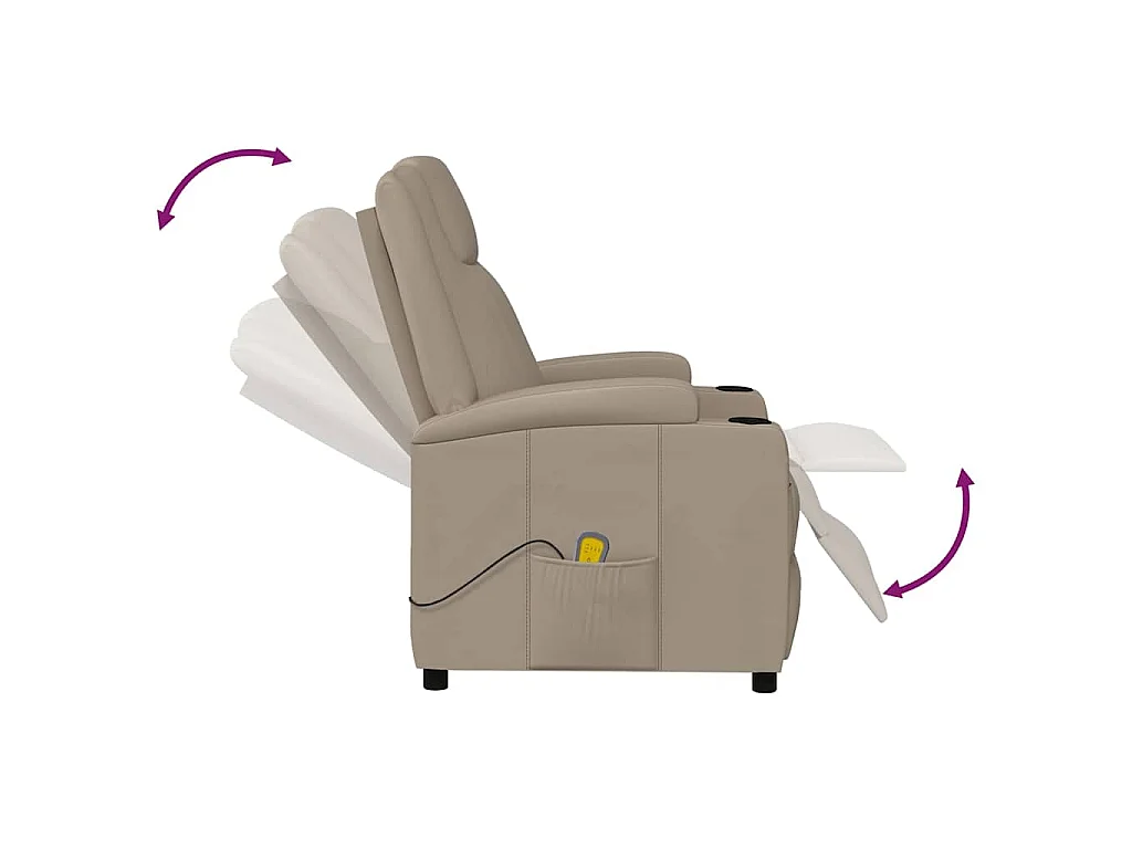 Fauteuil de massage Cappuccino Similicuir