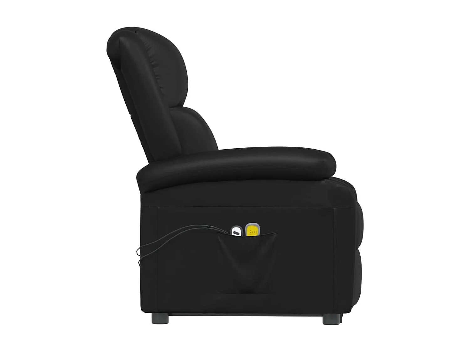 Fauteuil de massage Noir Similicuir