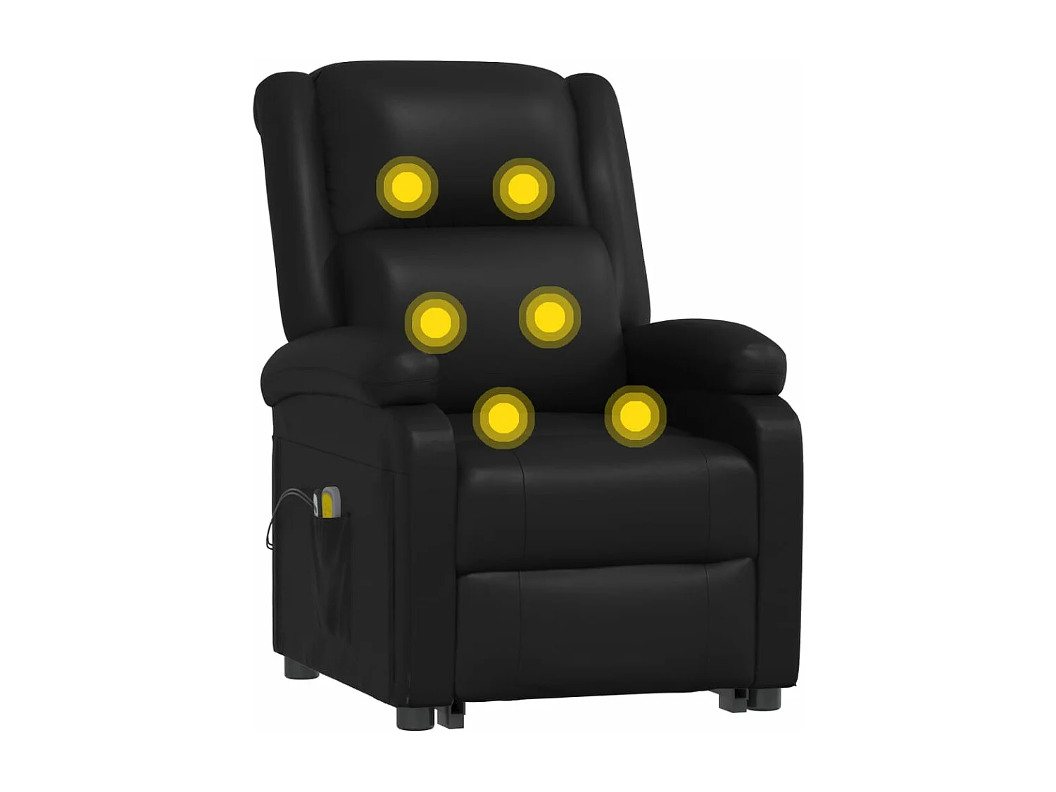 Fauteuil de massage Noir Similicuir