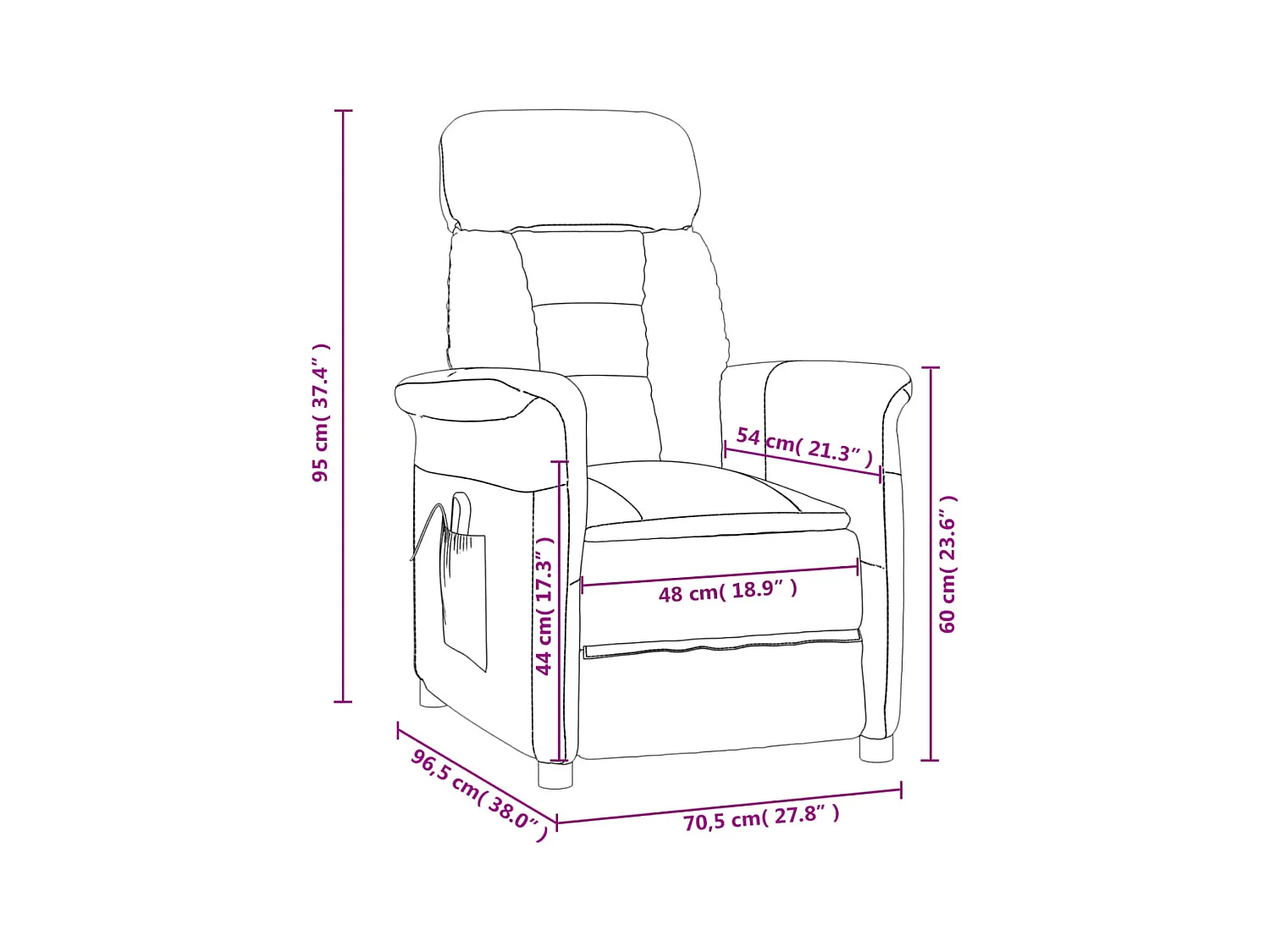 Fauteuil de massage Beige Tissu microfibre