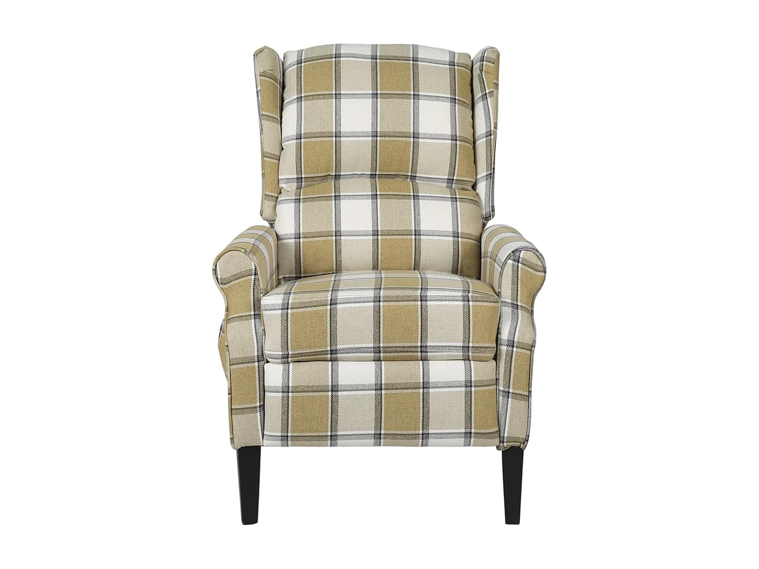 Fauteuil de massage inclinable Vert Tissu