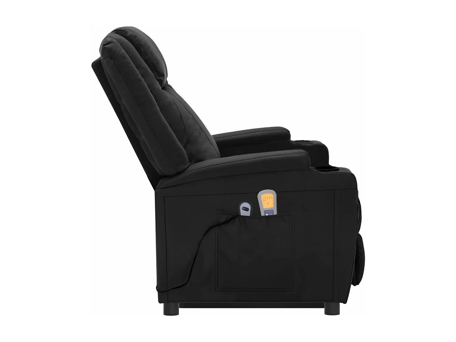 Fauteuil de massage Noir Similicuir