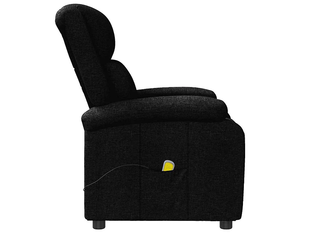 Fauteuil de massage Noir Tissu