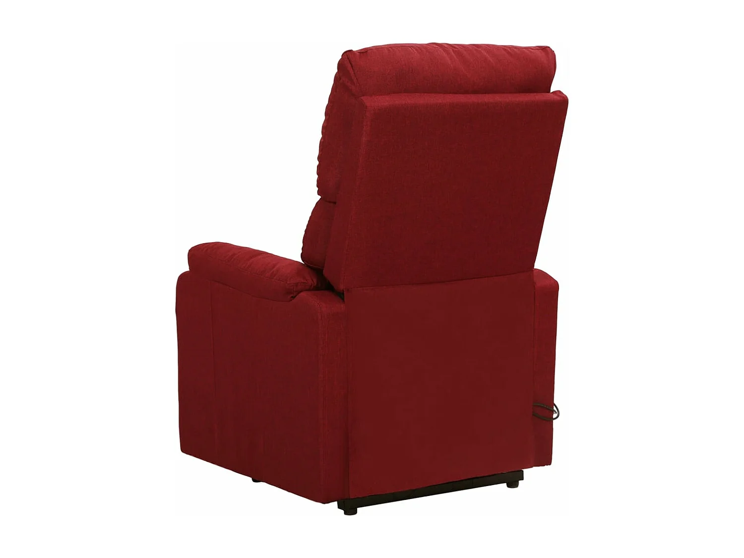 Poltrona elevatória de massagens tecido vermelho tinto