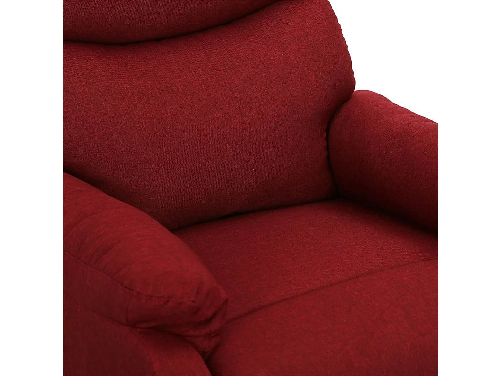 Poltrona elevatória de massagens tecido vermelho tinto