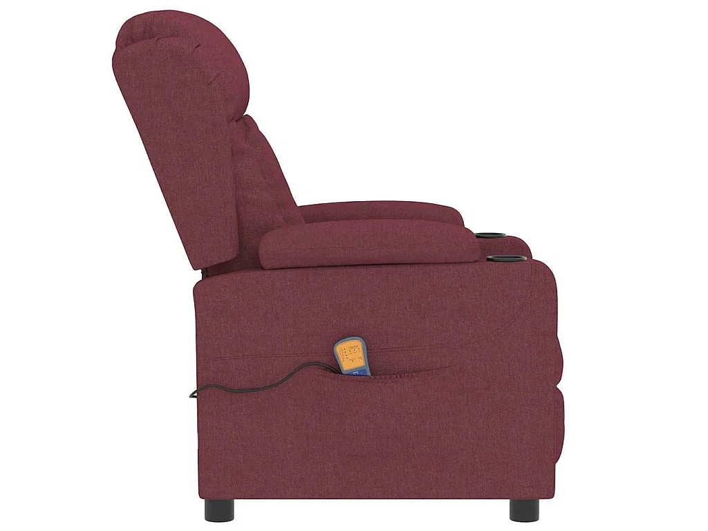 Fauteuil de massage Rouge bordeaux Tissu