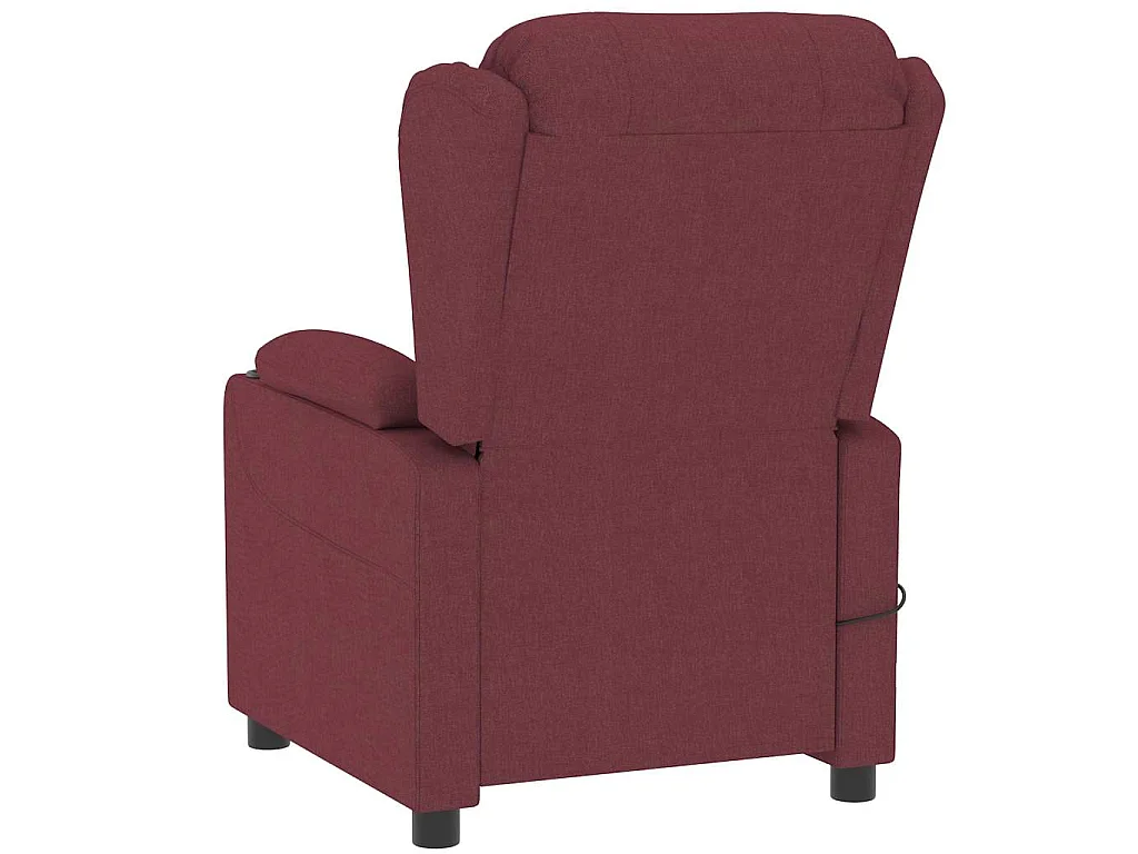 Fauteuil de massage Rouge bordeaux Tissu