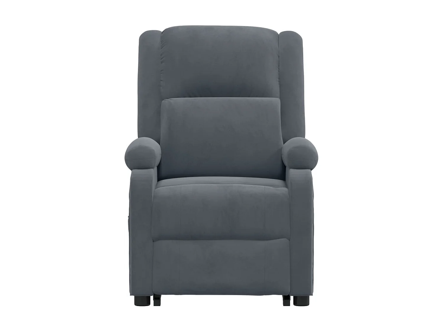 Fauteuil de massage Gris foncé Velours