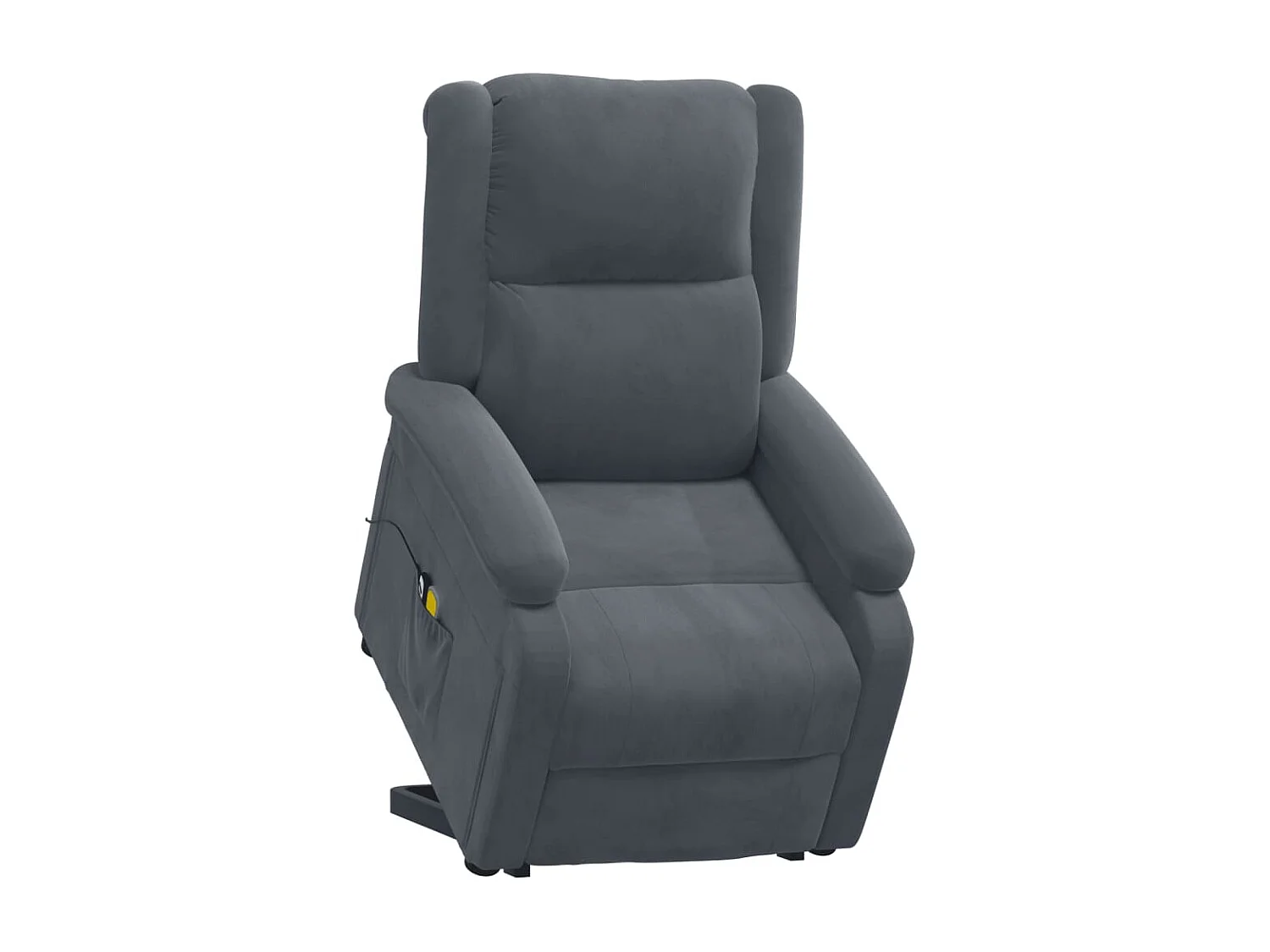 Fauteuil de massage Gris foncé Velours