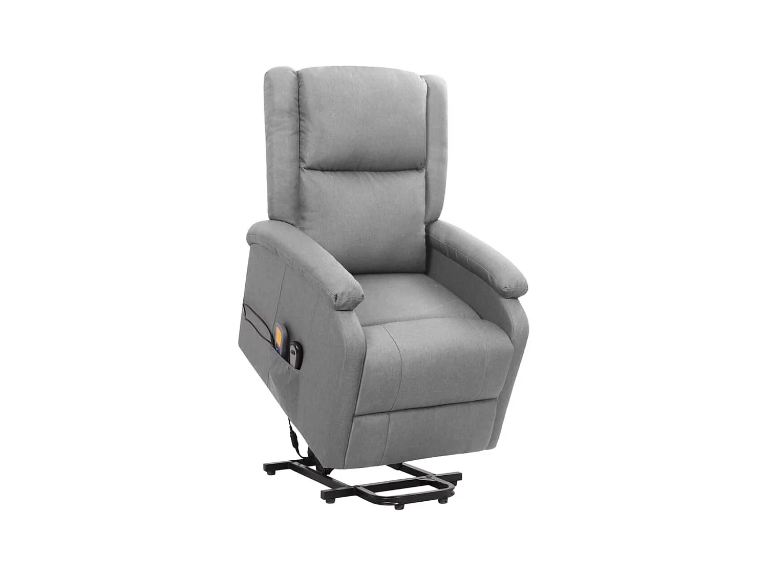 Fauteuil de massage inclinable Gris clair Tissu