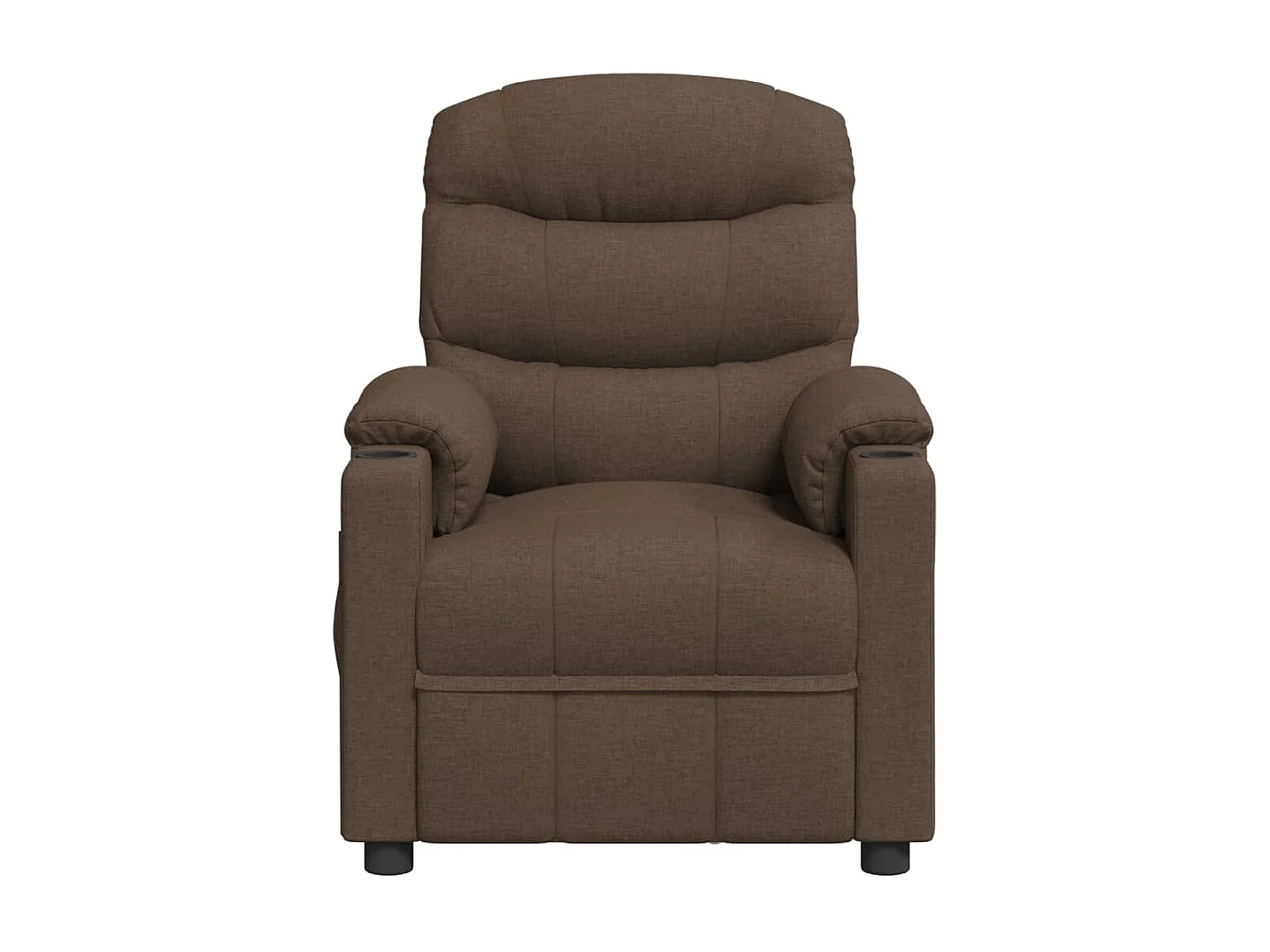 Fauteuil électrique de massage Marron Tissu