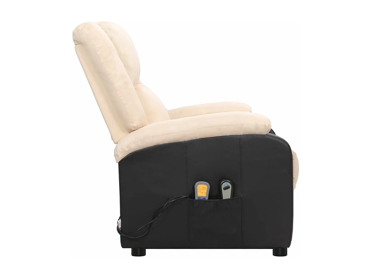 Fauteuil de massage Crème Tissu