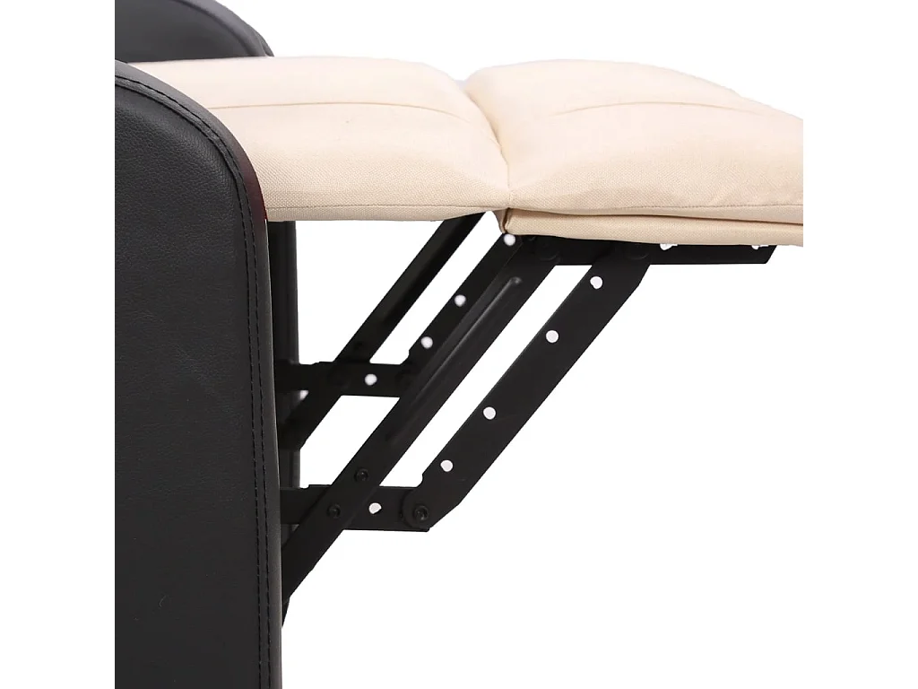 Fauteuil de massage Crème Tissu