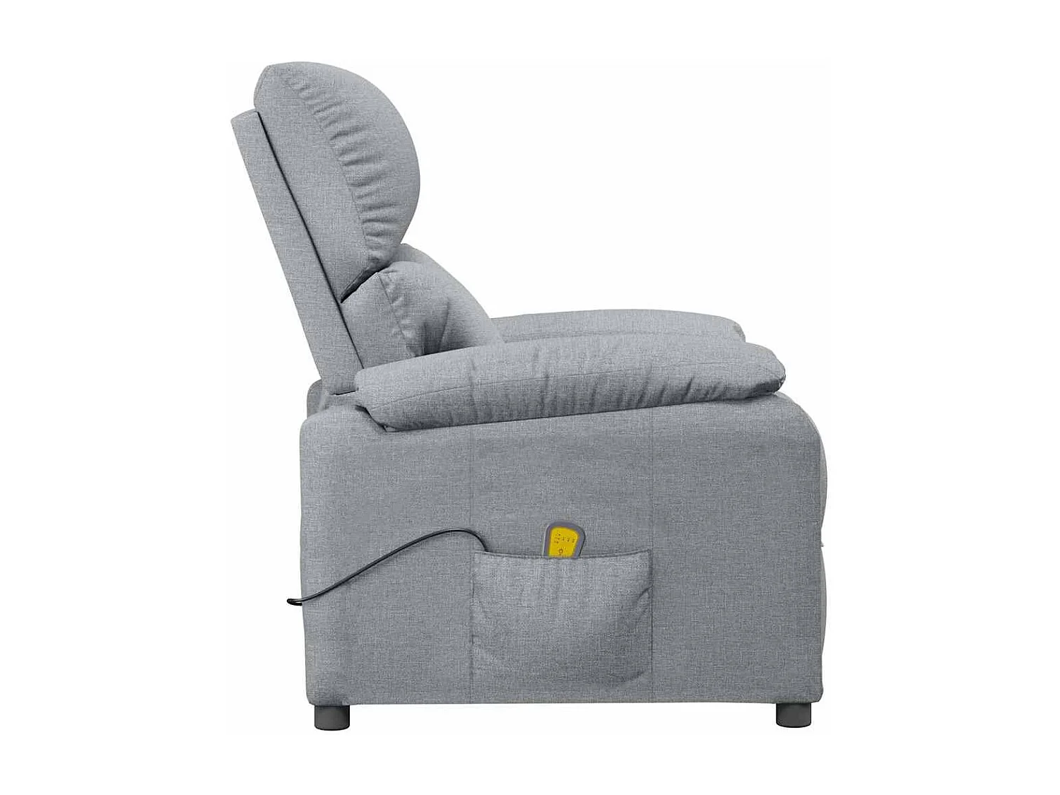 Fauteuil de massage Gris clair Tissu
