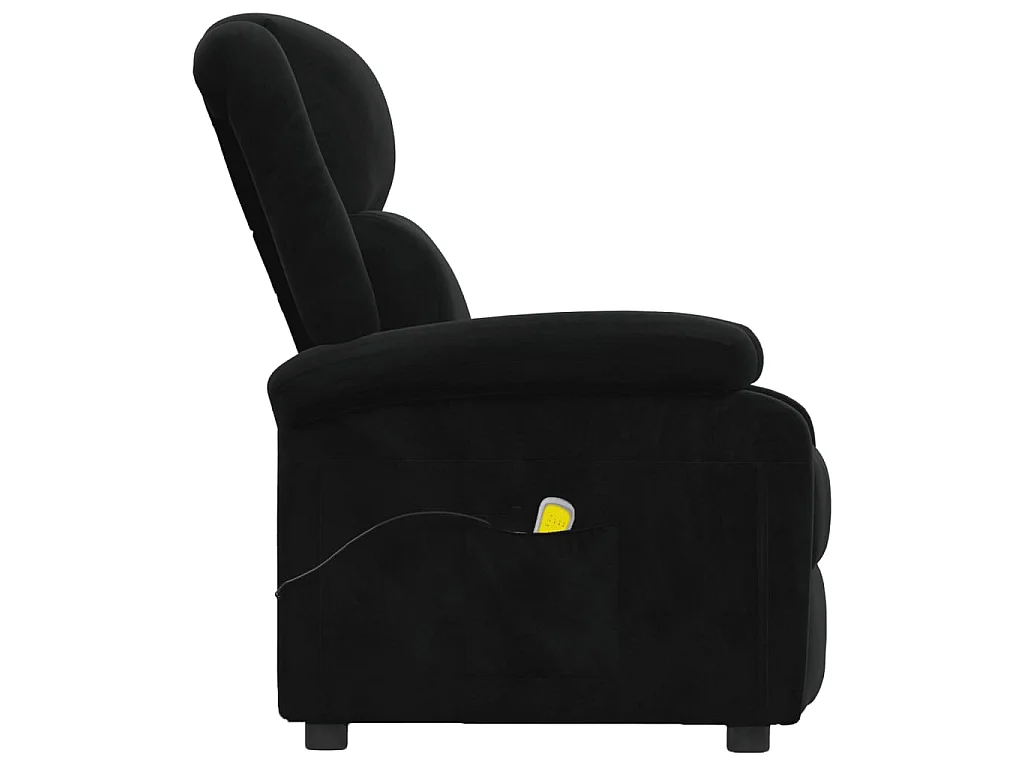 Massagesessel Schwarz Samt