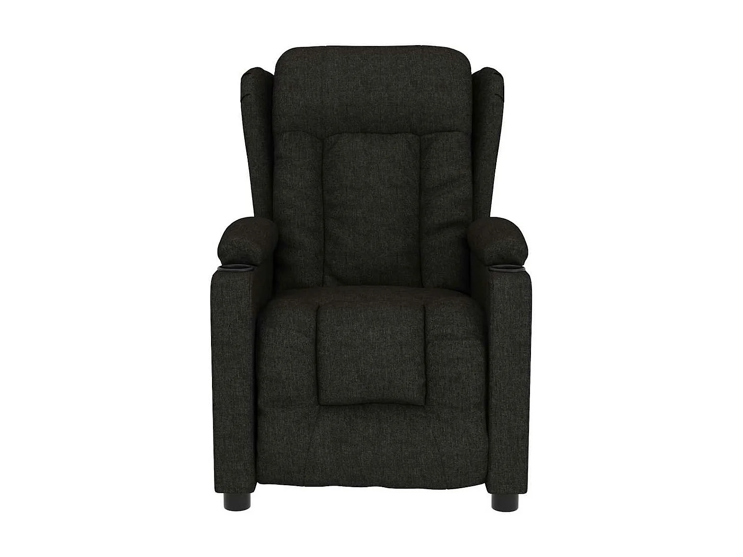 Fauteuil électrique de massage Noir Tissu