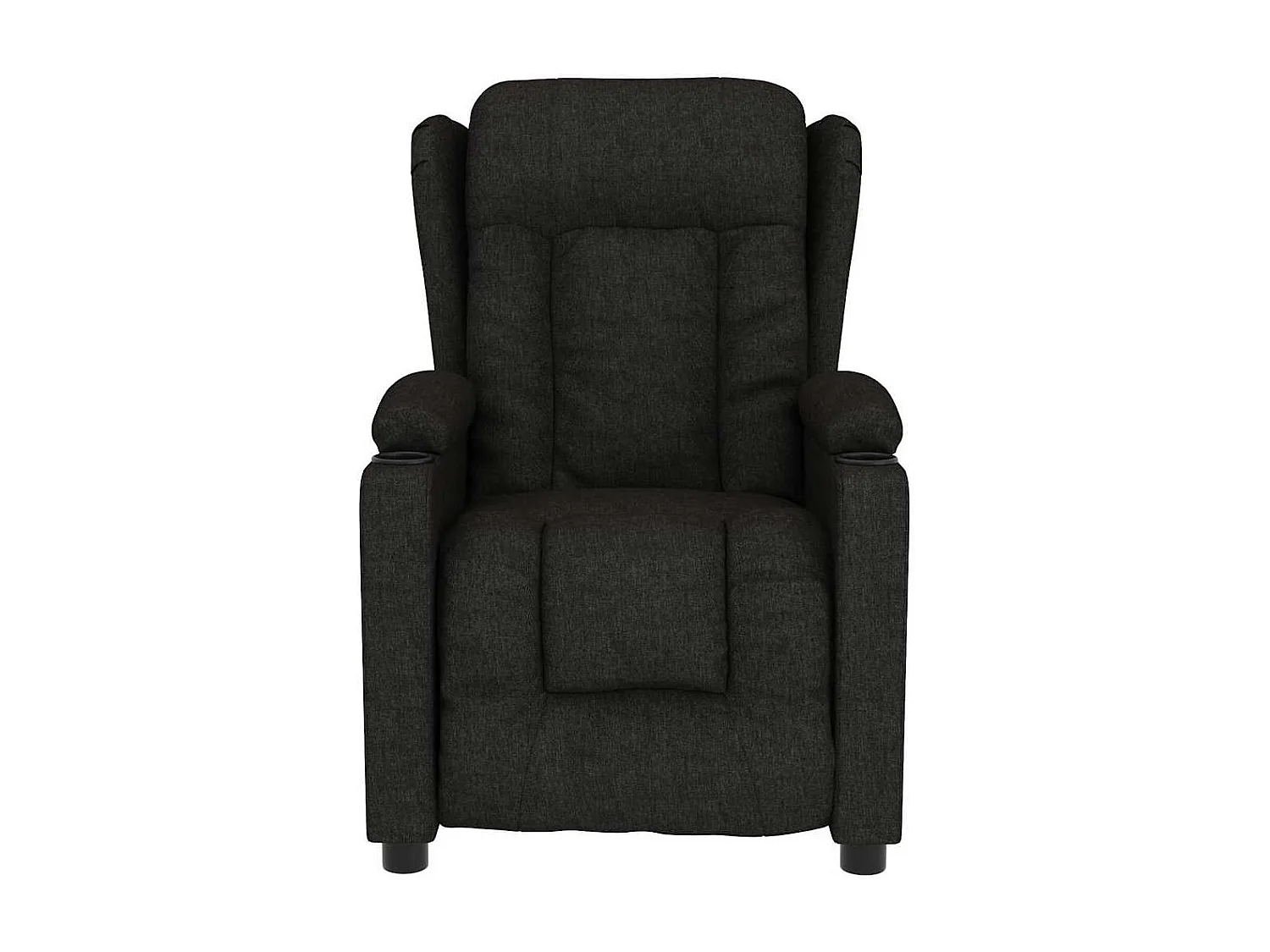 Fauteuil électrique de massage Noir Tissu