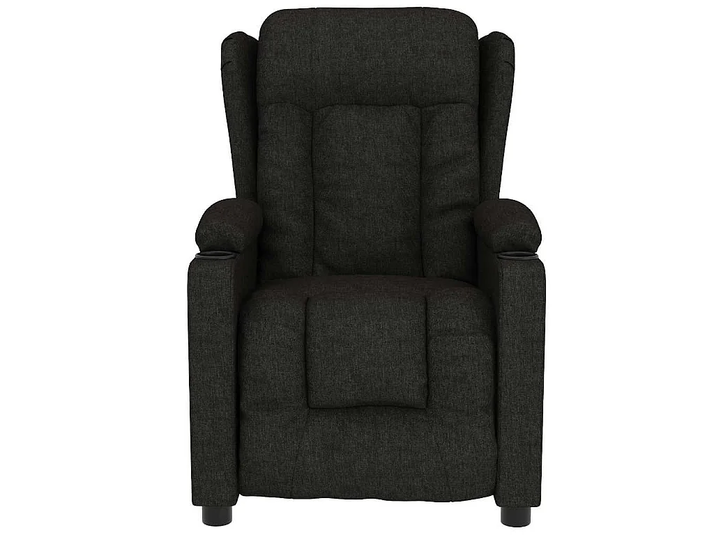 Massagesessel Elektrisch Schwarz Stoff