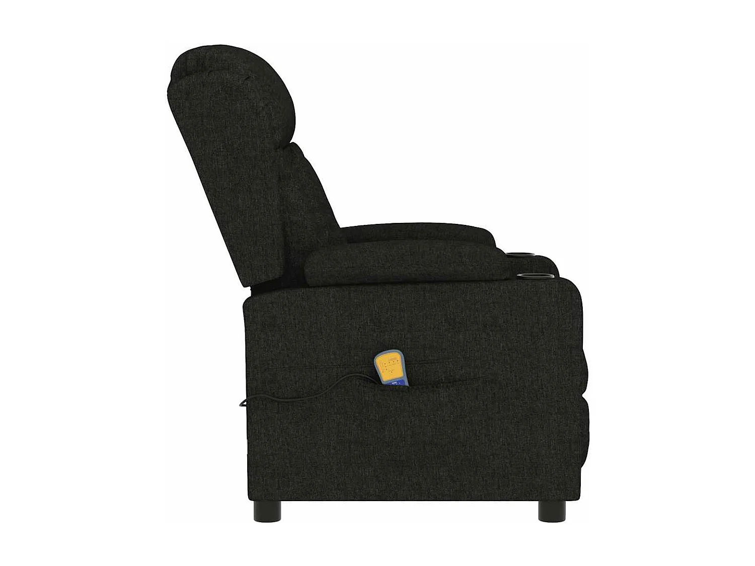 Fauteuil de massage Noir Tissu