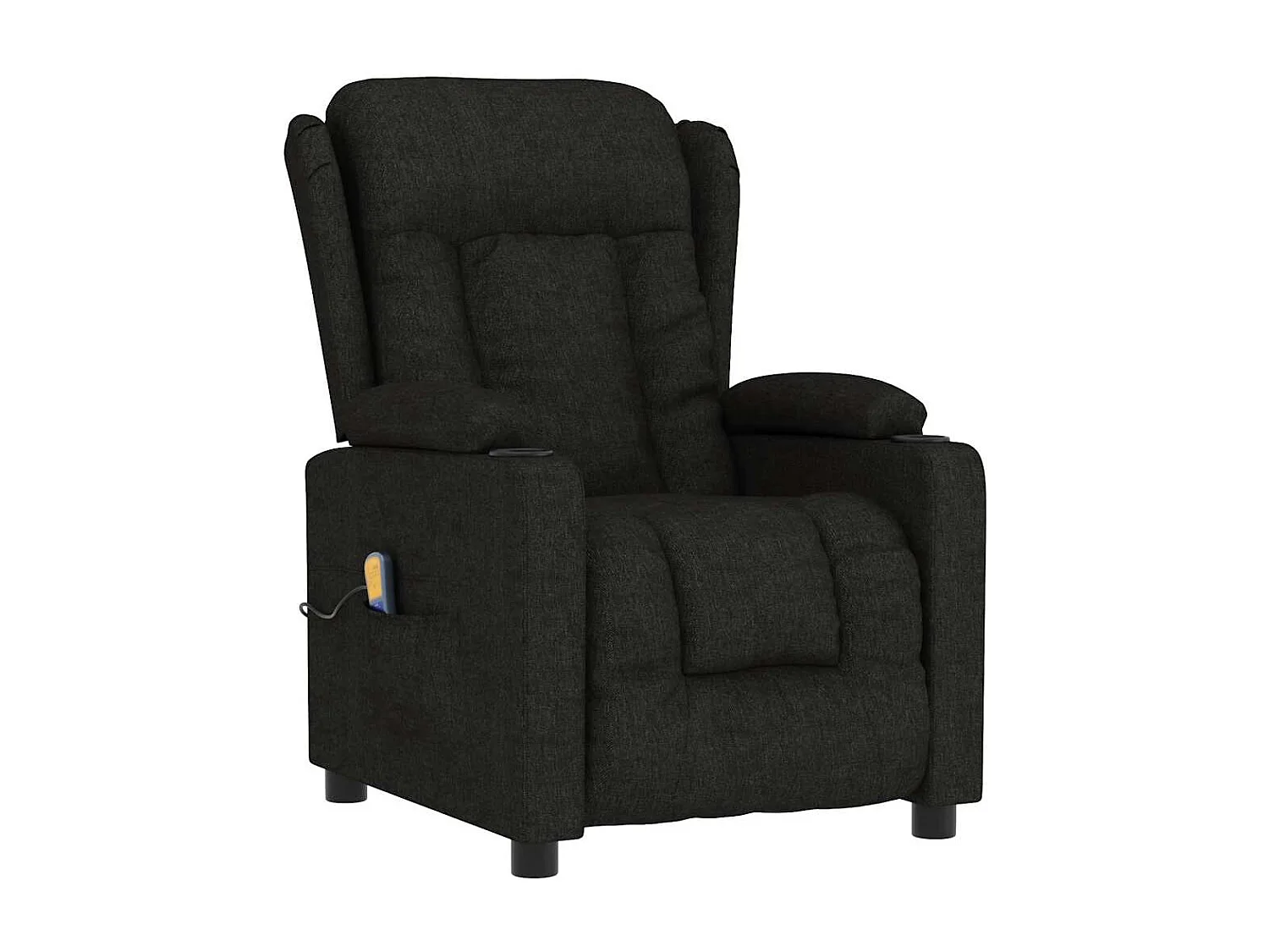 Fauteuil de massage Noir Tissu