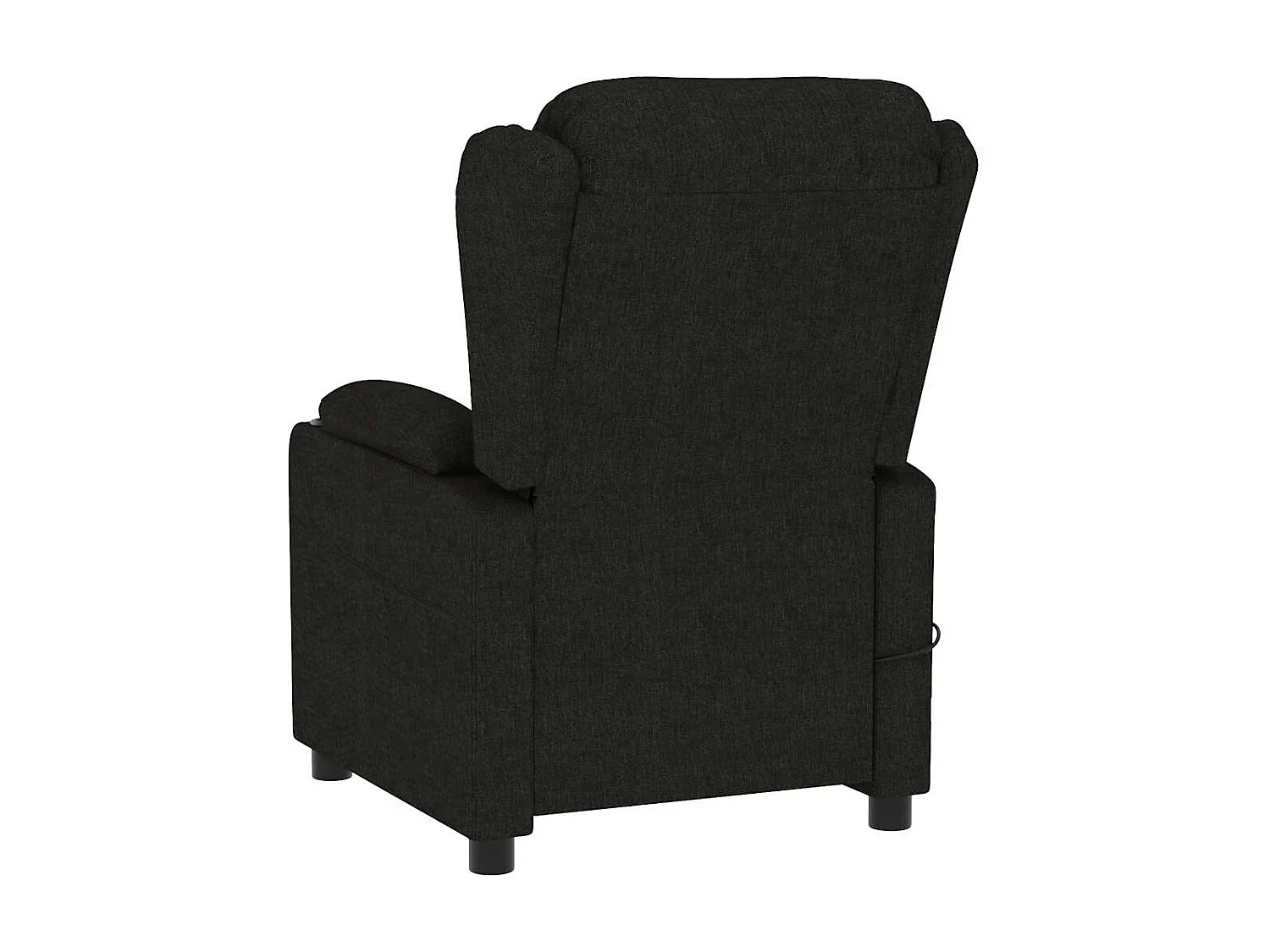 Fauteuil de massage Noir Tissu