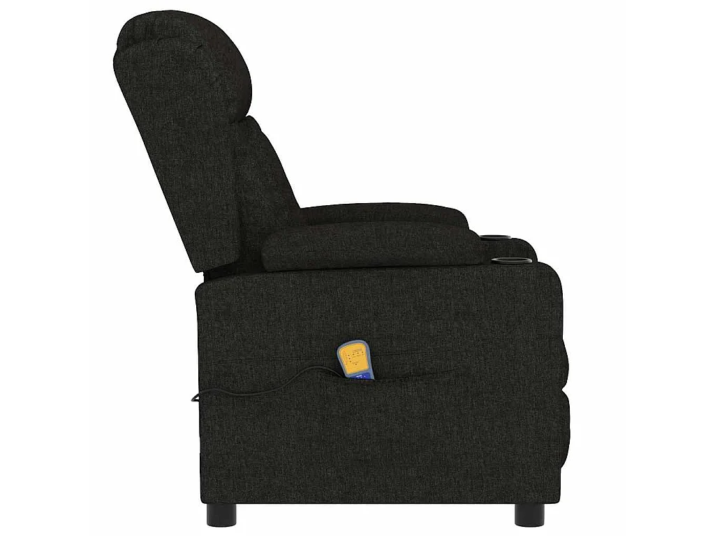 Fauteuil de massage Noir Tissu