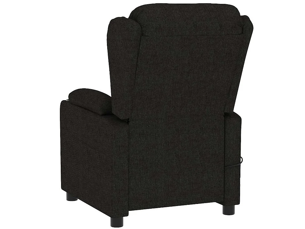 Fauteuil de massage Noir Tissu