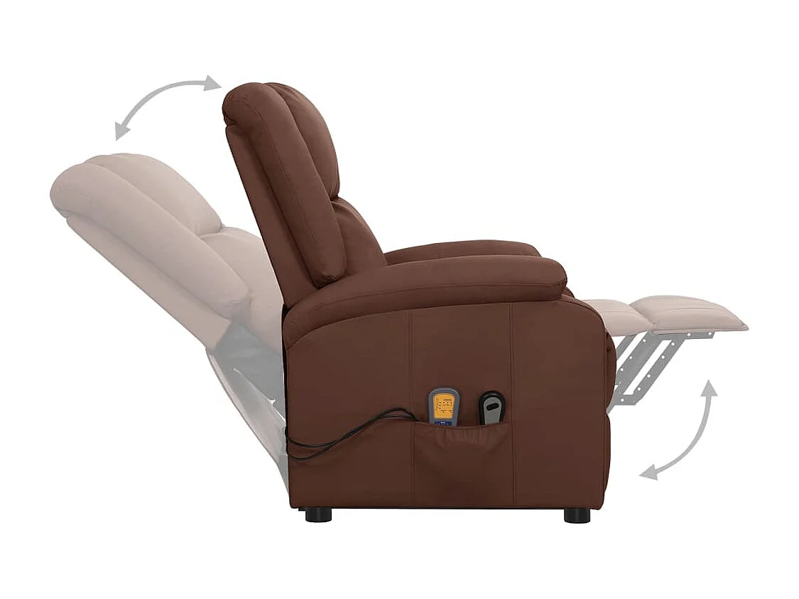 Fauteuil de massage Marron Similicuir