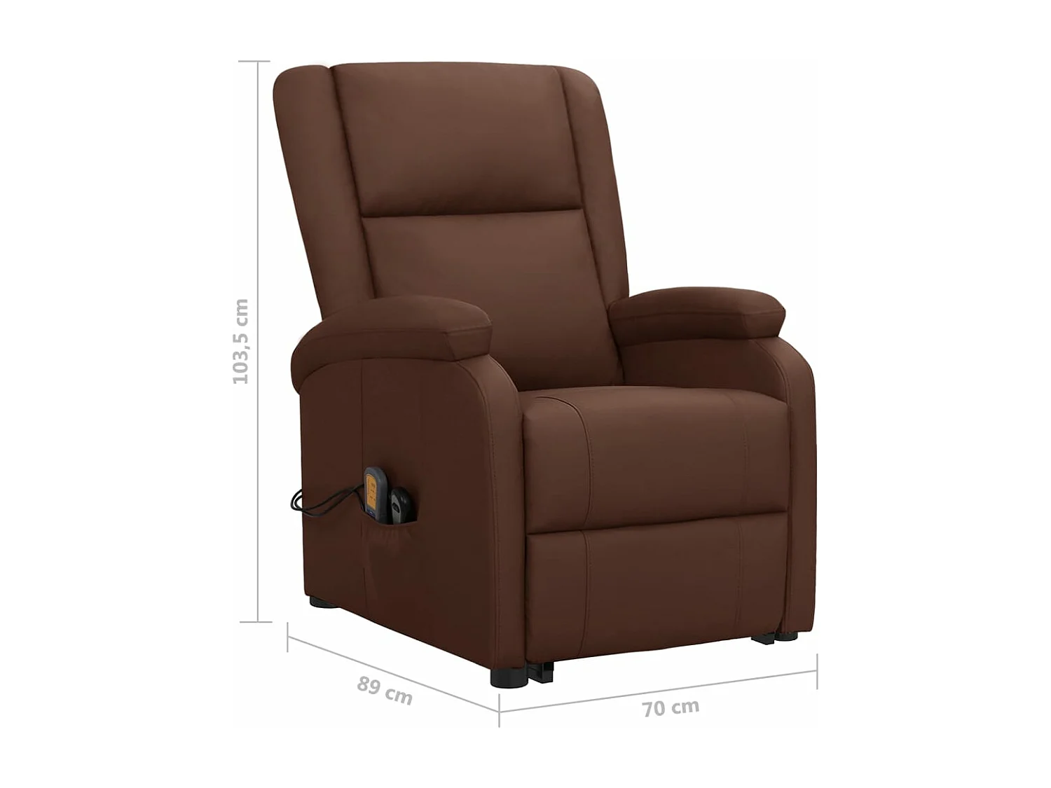 Fauteuil de massage Marron Similicuir