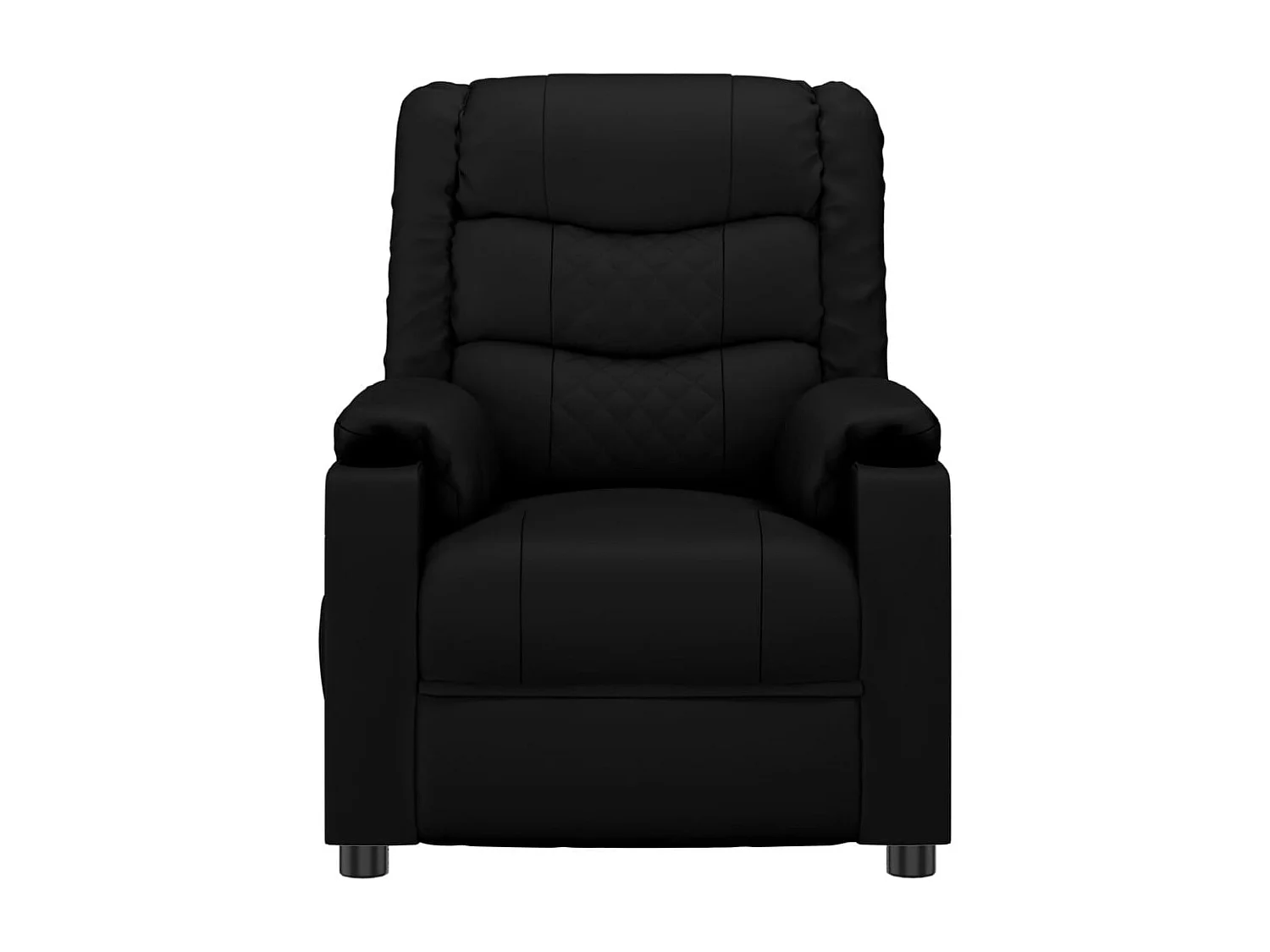 Fauteuil électrique de massage Noir Similicuir