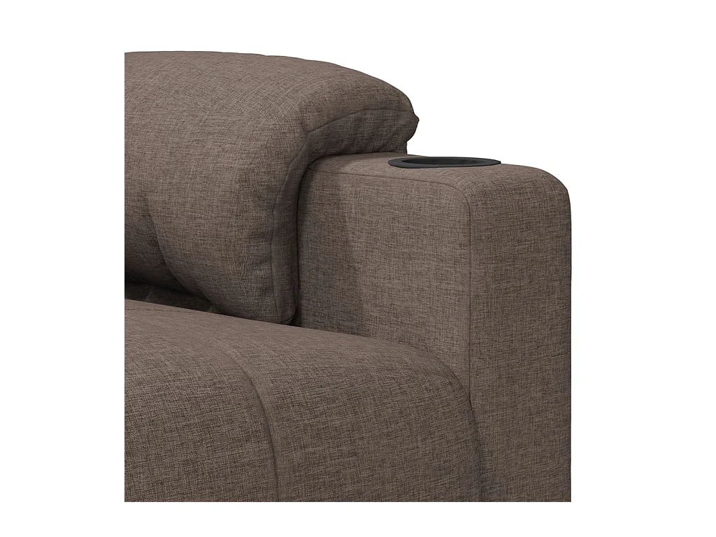 Massagestoel stof taupe