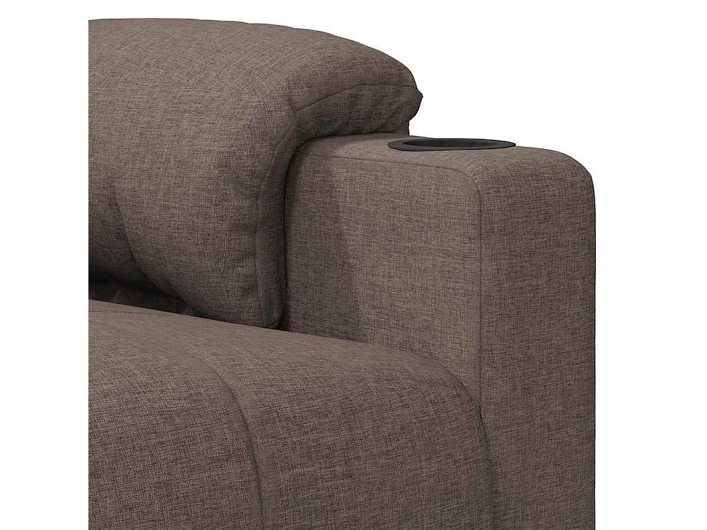 Fauteuil de massage Taupe Tissu