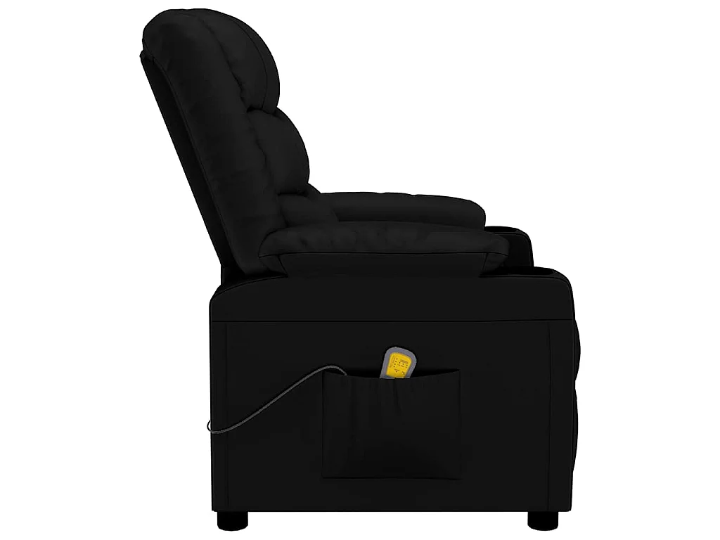 Massagestoel kunstleer zwart