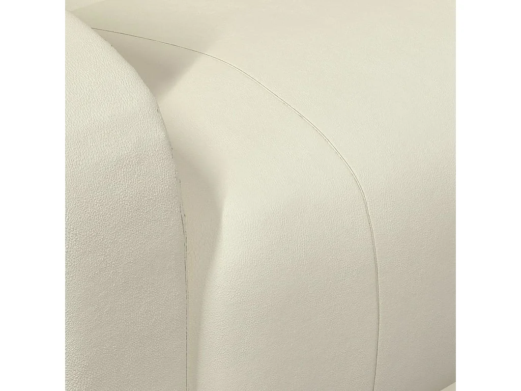 Massagesessel mit Aufstehhilfe Creme Kunstleder