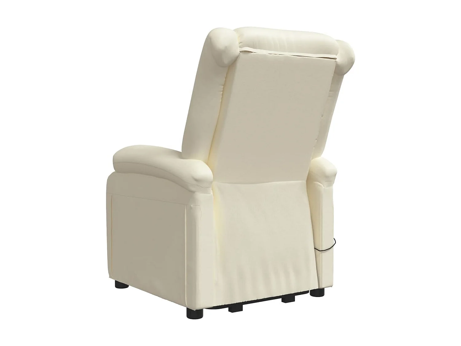 Massagesessel mit Aufstehhilfe Creme Kunstleder