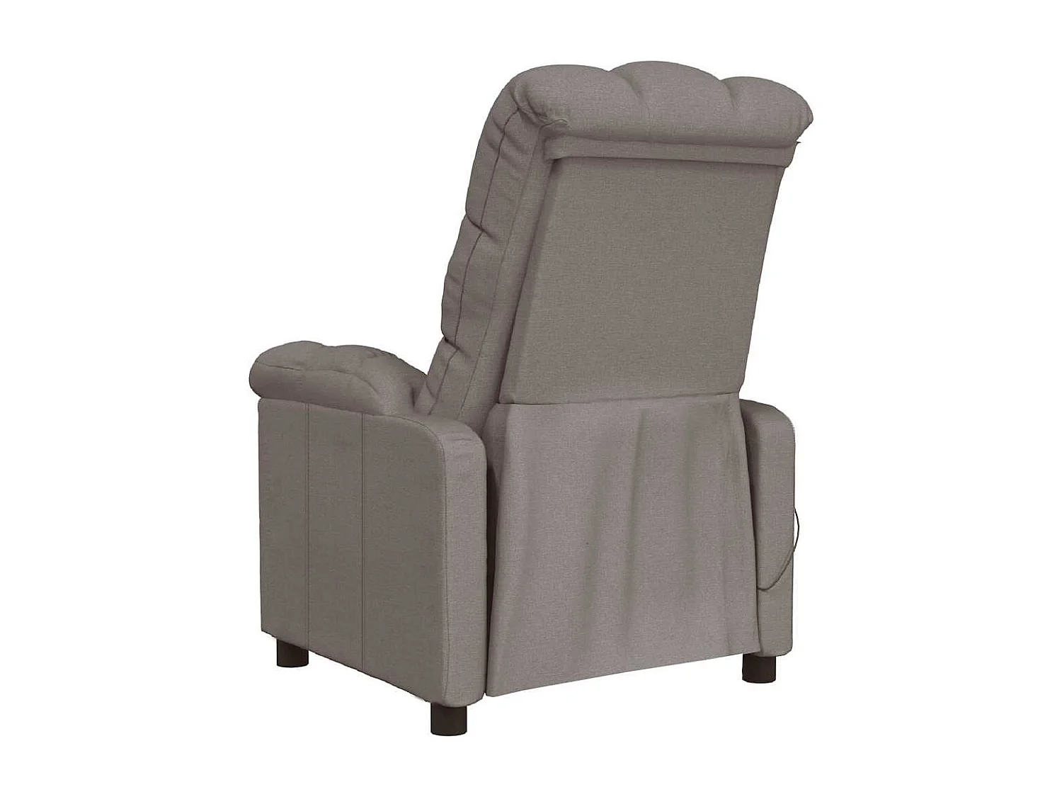 Massagesessel Taupe Stoff