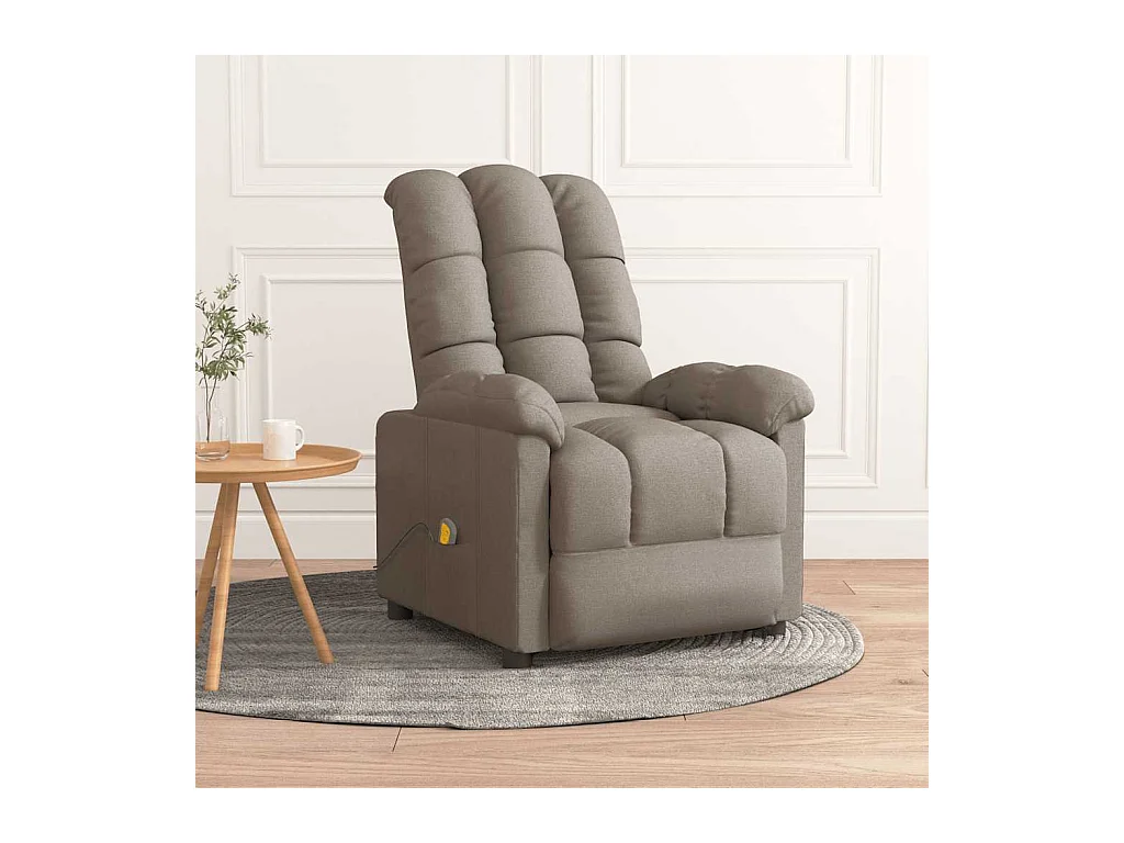 Fauteuil de massage Taupe Tissu