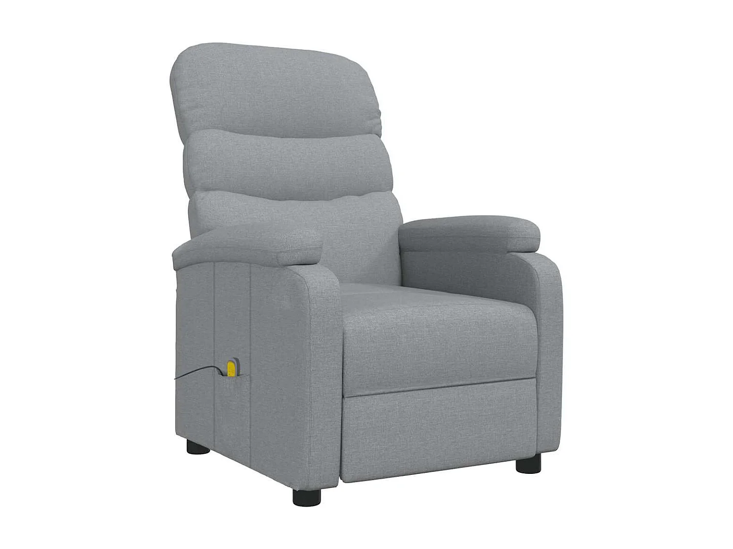 Massagestoel stof lichtgrijs