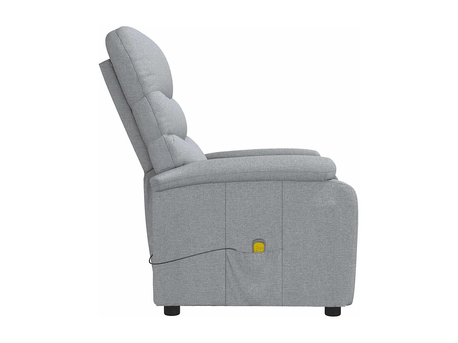 Massagestoel stof lichtgrijs